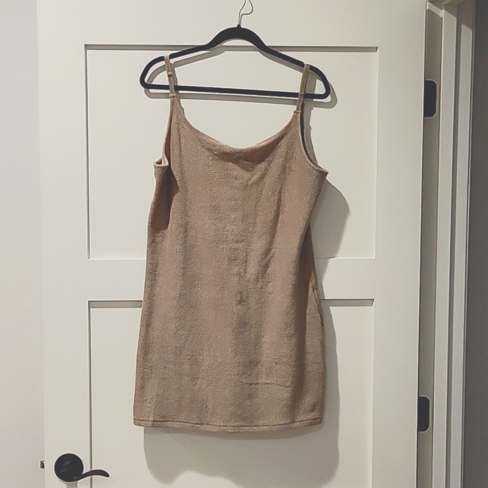 SKIMS Beige Mini Slip Dress